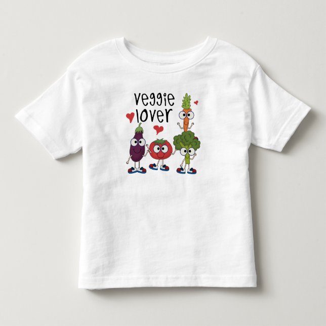 T-shirt Pour Les Tous Petits Veggie Lover (Devant)
