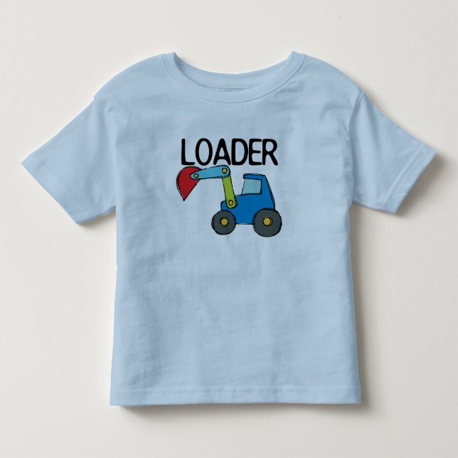 T-shirt Pour Les Tous Petits Véhicule de construction de chargeur (Devant)