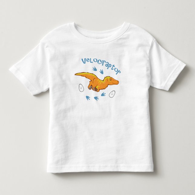 T-shirt Pour Les Tous Petits Velociraptor mou (Devant)