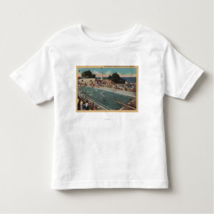 T-shirt Pour Les Tous Petits Verger Pacifique, CA - vue municipale de piscine