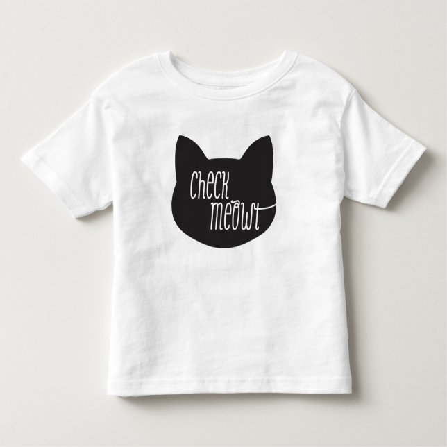 T-shirt Pour Les Tous Petits Vérifiez la T-merde de chat de Meowt (Devant)
