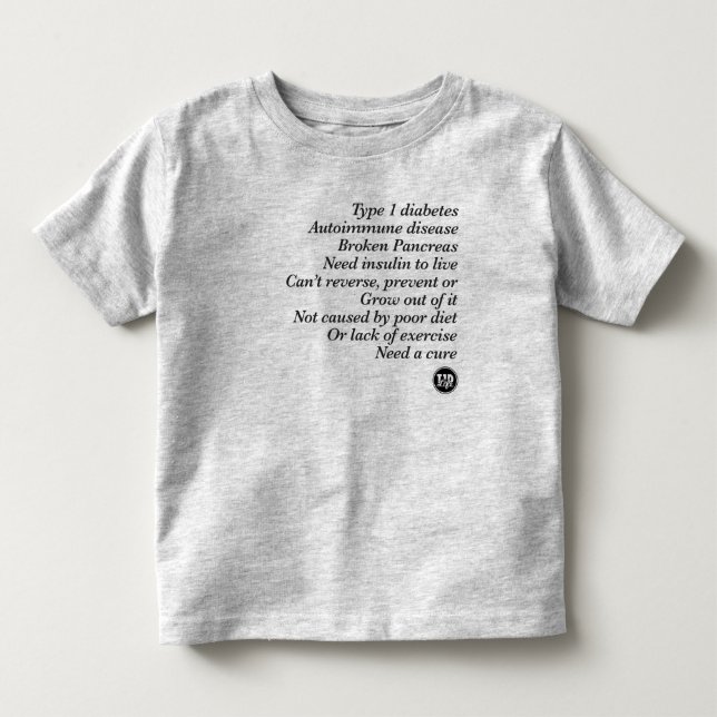 T-shirt Pour Les Tous Petits Vérité de T1d (Devant)