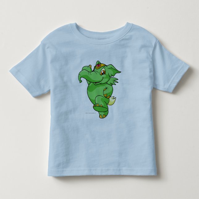 T-shirt Pour Les Tous Petits Vert d'Elephante (Devant)