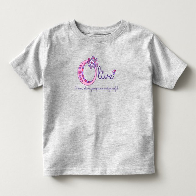 T-shirt Pour Les Tous Petits Vêtements avec monogramme lettre O signifiant le n (Devant)