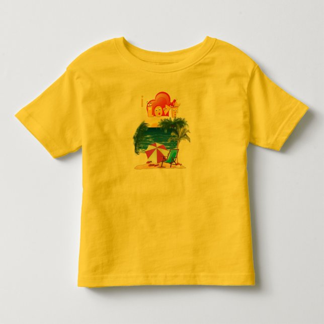 T-shirt Pour Les Tous Petits Vêtements de plage (Devant)