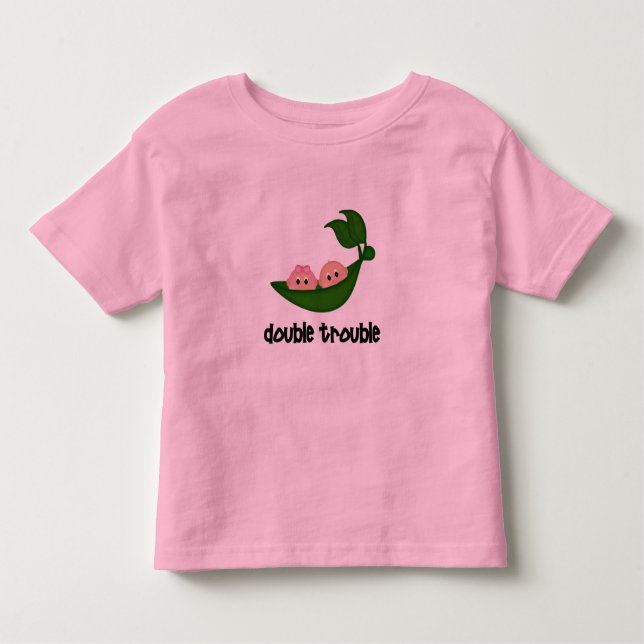 T-shirt Pour Les Tous Petits Vêtements jumeaux pour garçon/fille (Devant)