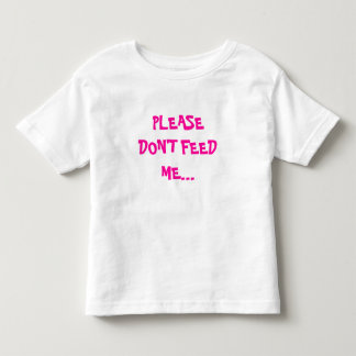 T-SHIRT POUR LES TOUS PETITS VEUILLEZ NE PAS M'ALIMENTER…