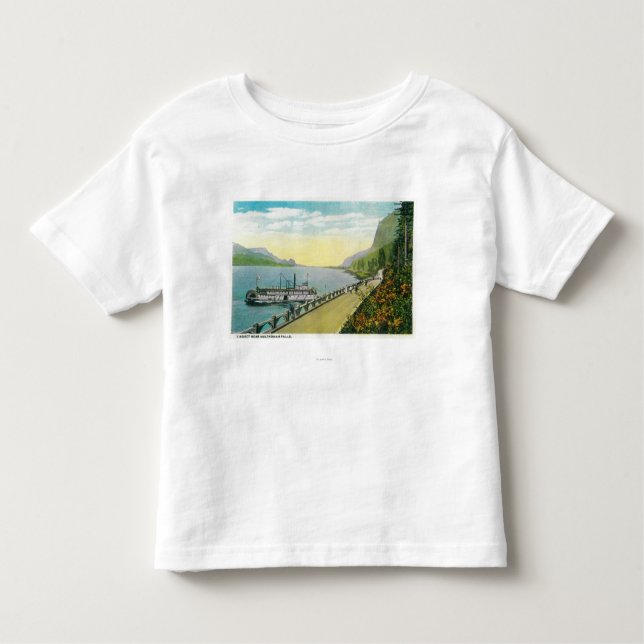 T-shirt Pour Les Tous Petits Viaduc près des automnes de Multnomah, le fleuve (Devant)