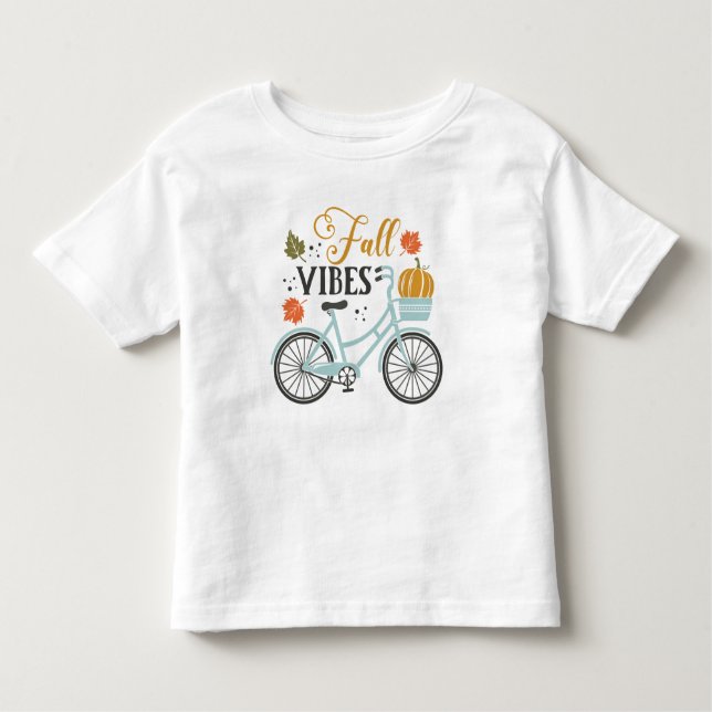 T-shirt Pour Les Tous Petits Vibes Automatiques À Vélo (Devant)