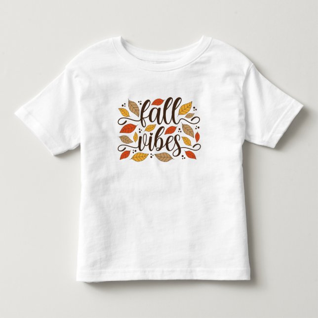 T-shirt Pour Les Tous Petits Vibes d'automne (Devant)