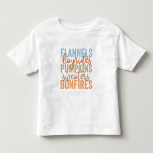 T-shirt Pour Les Tous Petits Vibes d'automne amusantes