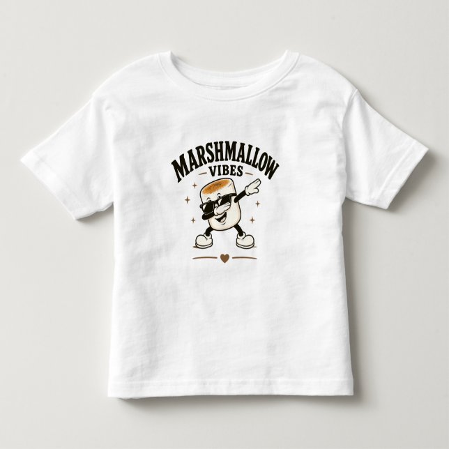 T-shirt Pour Les Tous Petits Vibes de marshmallow (Devant)