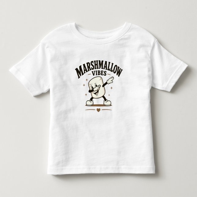 T-shirt Pour Les Tous Petits Vibes de marshmallow (Devant)