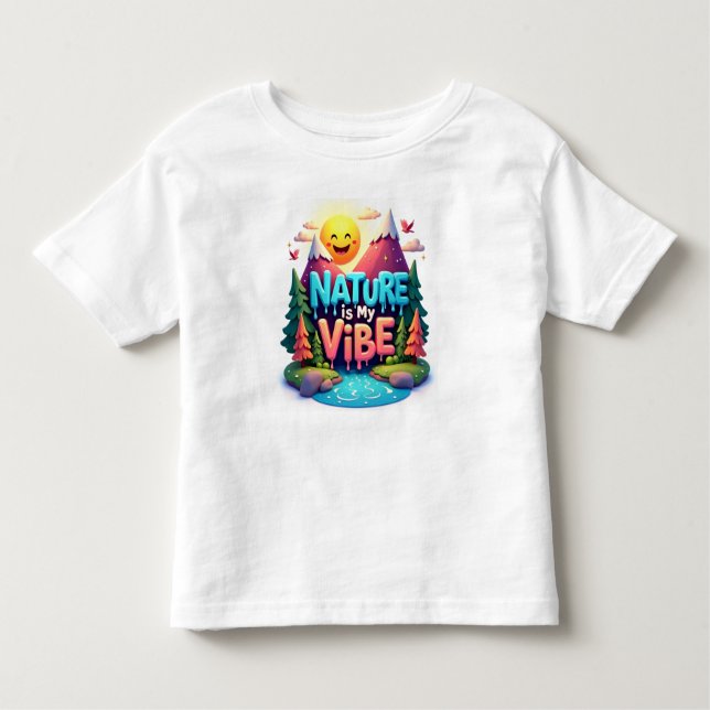 T-shirt Pour Les Tous Petits Vibes de nature (Devant)