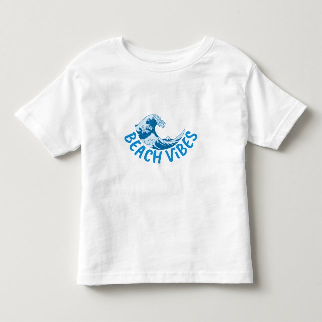 T-shirt Pour Les Tous Petits Vibes de plage (Devant)
