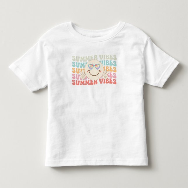 T-shirt Pour Les Tous Petits Vibes d'été (Devant)
