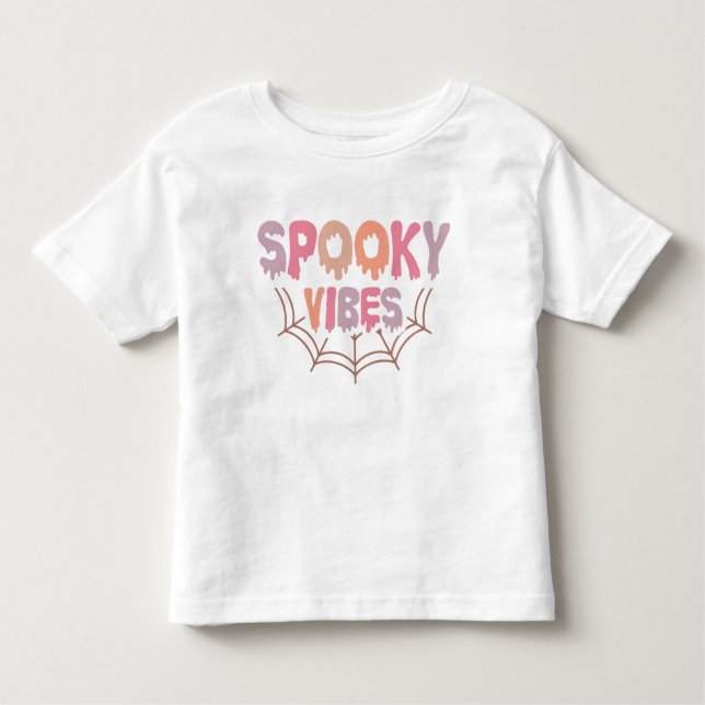 T-shirt Pour Les Tous Petits Vibes éffrayantes (Devant)