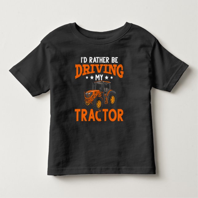 T-shirt Pour Les Tous Petits Vie agricole de Tracteur agricole (Devant)