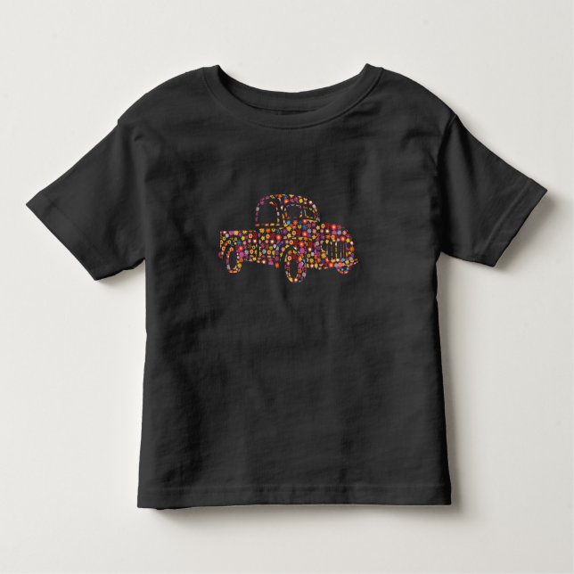 T-shirt Pour Les Tous Petits Vieux Motif de camionnette (Devant)