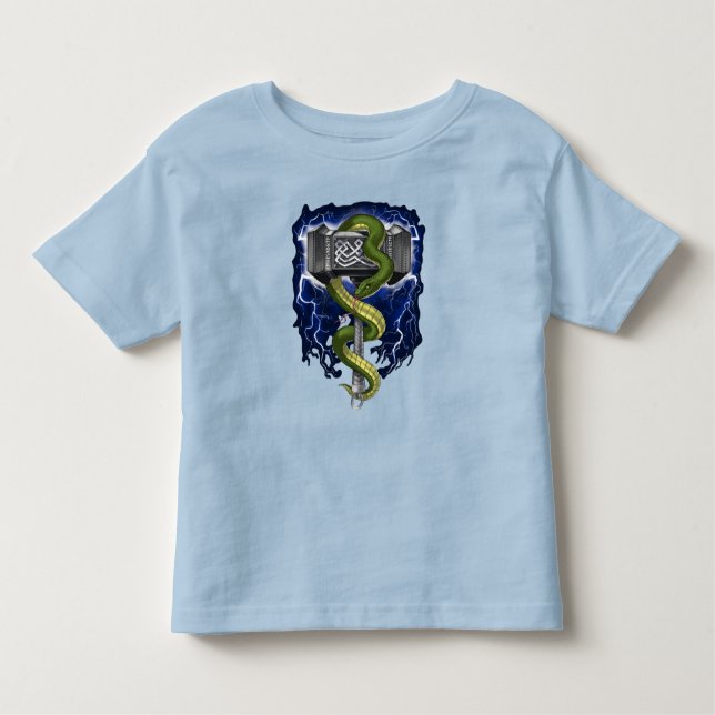 T-shirt Pour Les Tous Petits Viking Warrior Hammer (Devant)