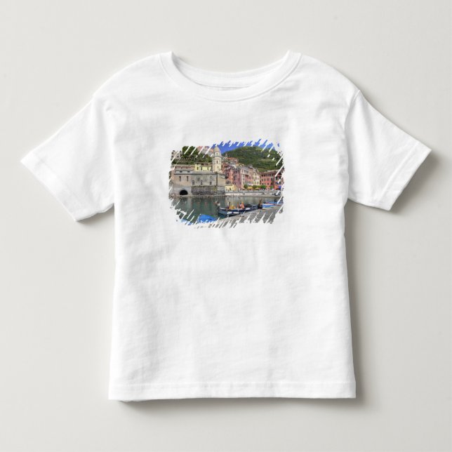 T-shirt Pour Les Tous Petits Ville à flanc de colline de Vernazza, Cinque Terre (Devant)