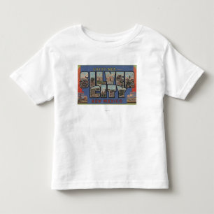 T-shirt Pour Les Tous Petits Ville argentée, Nouveau Mexique - grandes scènes