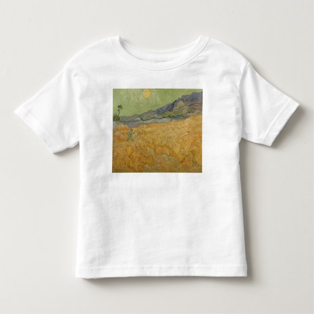 T-shirt Pour Les Tous Petits Vincent van Gogh| Wheatfield with Reaper, 1889 (Devant)