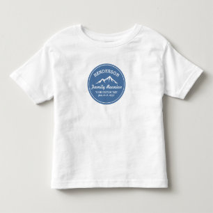 T-shirt Pour Les Tous Petits Vintage Famille Réunion Voyage Cool Mountain Peaks