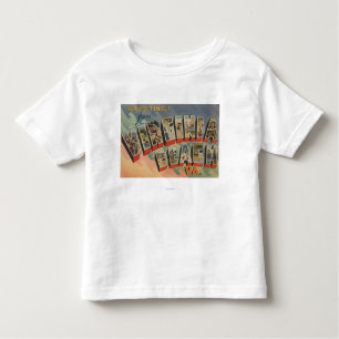 T-shirt Pour Les Tous Petits Virginia Beach, la Virginie - grandes scènes de