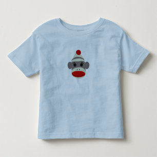 T-shirt Pour Les Tous Petits Visage de singe de chaussette