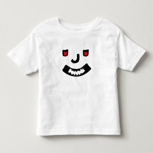 T-shirt Pour Les Tous Petits Visage de sourire effrayant