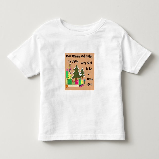 T-shirt Pour Les Tous Petits Vœu de Noël (Devant)