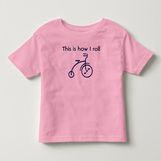 T-shirt Pour Les Tous Petits Voici comment je roule (Devant)
