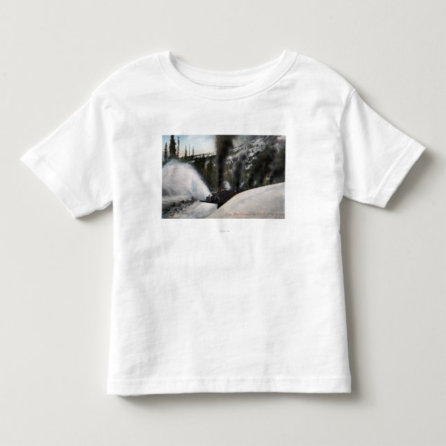 T-shirt Pour Les Tous Petits Voies de clairière de chemin de fer de (Devant)
