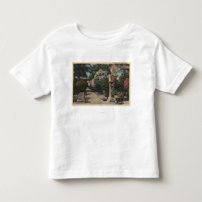T-shirt Pour Les Tous Petits Voies du jardin de mission de patio (Devant)