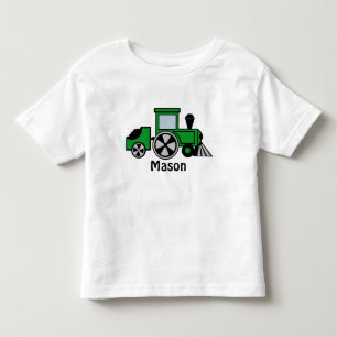 T-shirt Pour Les Tous Petits Voies heureuses/ Moteur de train vert