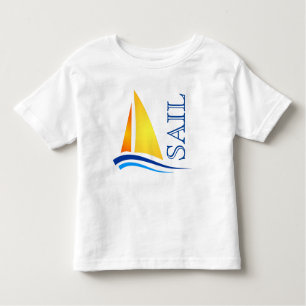 T-shirt Pour Les Tous Petits Voile nautique moderne