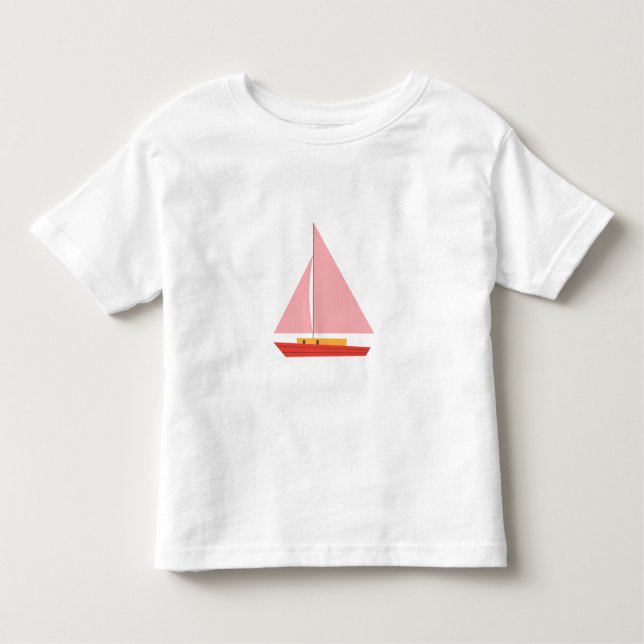 T-shirt Pour Les Tous Petits Voilier (Devant)