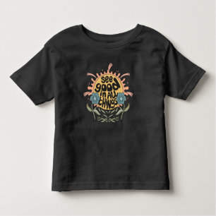T-shirt Pour Les Tous Petits Voir le bon dans toutes les choses Hippie Graphic