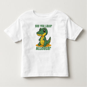 T-shirt Pour Les Tous Petits Voir plus tard Alligator