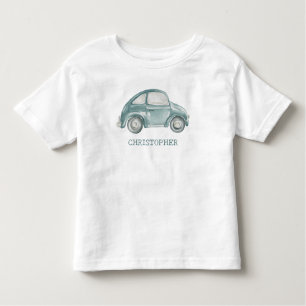 T-shirt Pour Les Tous Petits Voiture Buggy Vintage Retro Watercolor