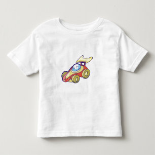 T-shirt Pour Les Tous Petits Voiture de course rouge