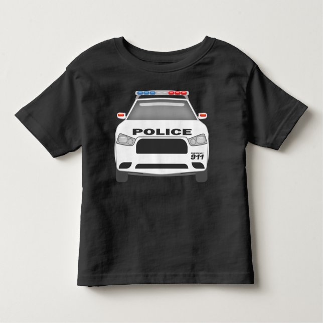 T-shirt Pour Les Tous Petits Voiture de police 911Garçons et filles tout-petits (Devant)