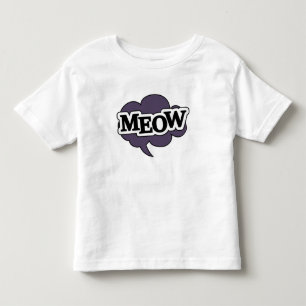 T-shirt Pour Les Tous Petits Voix bulle chat dit miow