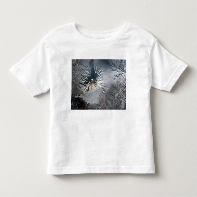T-shirt Pour Les Tous Petits Volcan Shiveluch en Russie (Devant)