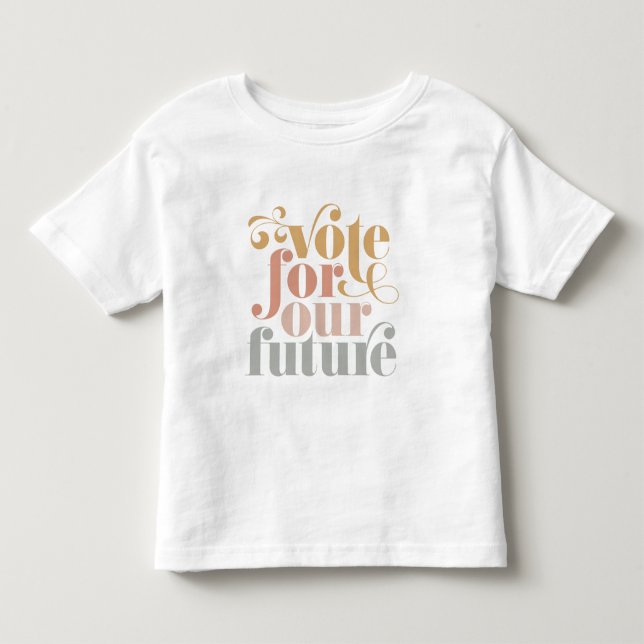 T-shirt Pour Les Tous Petits Votez Pour Nos Filles D'élection Future (Devant)