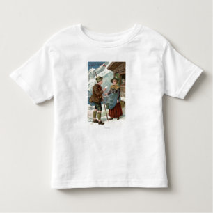 T-shirt Pour Les Tous Petits Vous souhaitant une nouvelle scène heureuse de