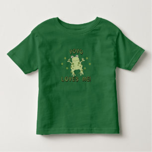 T-shirt Pour Les Tous Petits VoVo m'aime grenouille