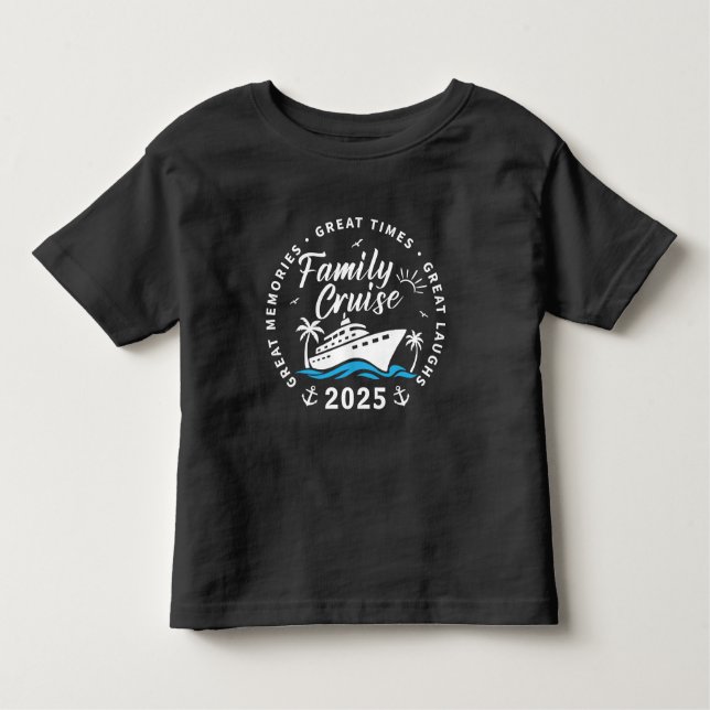 T-shirt Pour Les Tous Petits Voyage de croisière sur mesure en famille (Devant)
