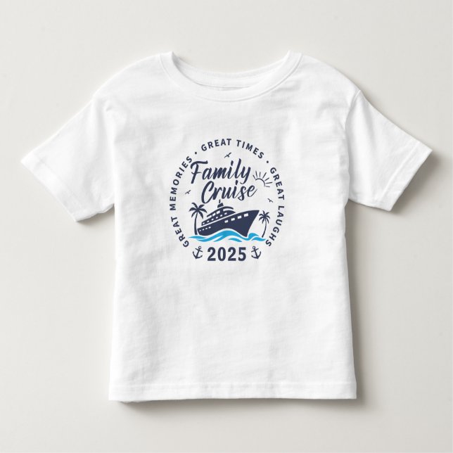 T-shirt Pour Les Tous Petits Voyage de croisière sur mesure en famille (Devant)